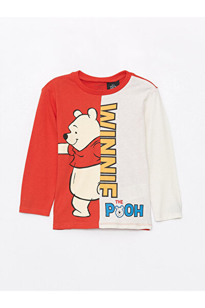 LC Waikiki Chlapecká mikina a kalhoty s dlouhým rukávem a potiskem Medvídek Pú, 2dílná sada