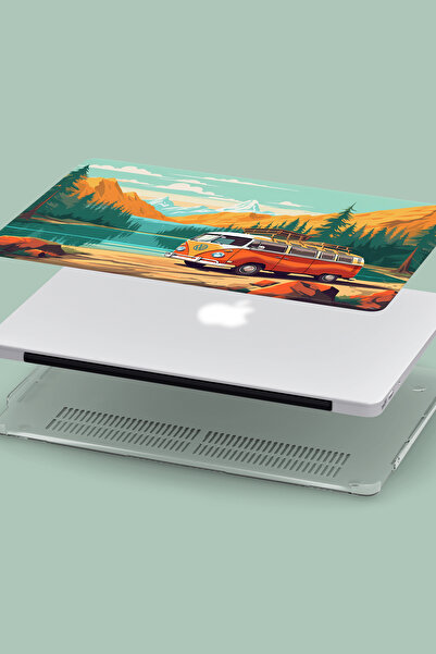 Lopard Macbook Air (M1) 13.3 inç A1932-A2179-2020/2021 Uyumlu Parlak Notebook Kılıfı Sert Kapak Vision