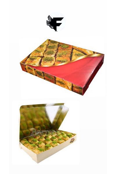 FİGANLAR 100pcs 500g half-pound Baklava sweet box empty box