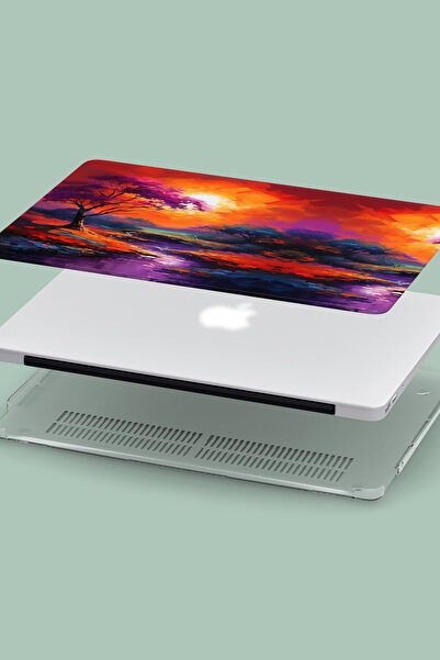 Lopard Macbook Air (M2) Compatible Case 13.6 inch A2681 2022 Glossy Notebook Case Hard Cover Vision Case