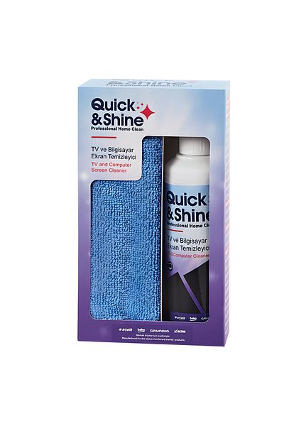 Quick&Shine Microfiber Cloth TV and Computer Screen Cleaner
