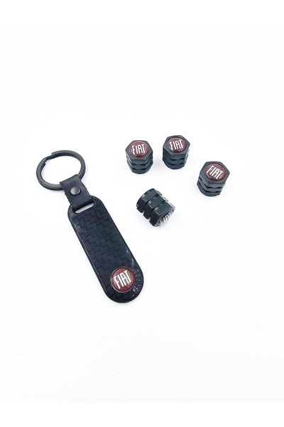 BsElektronik Set de brelocuri compatibile cu Fiat Set de capac pentru supape și breloc din plastic
