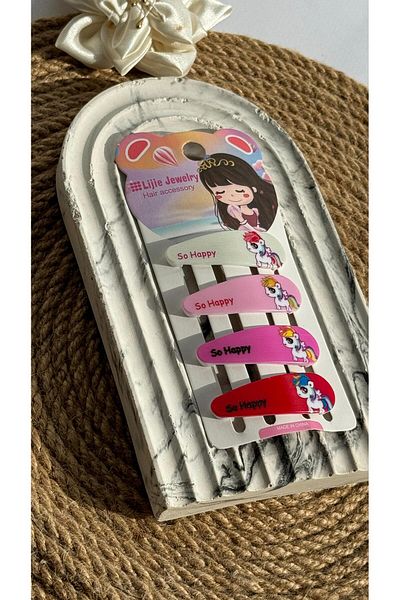 MİNAHOBİ 5 Cm Colorful Snap Buckle 4 PCS