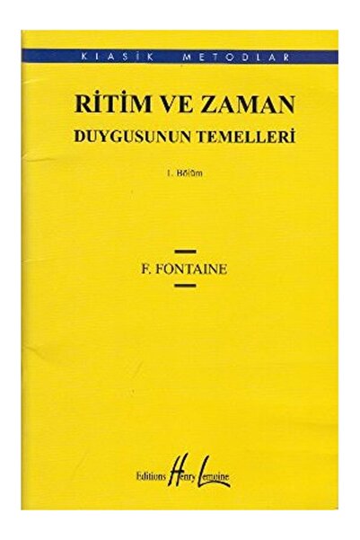 Porte Müzik Yayınları Ritim Ve Zaman Duygusunun Temelleri  1 F Fontaine