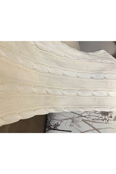 Ocean Cream Knitwear Sofa Blanket