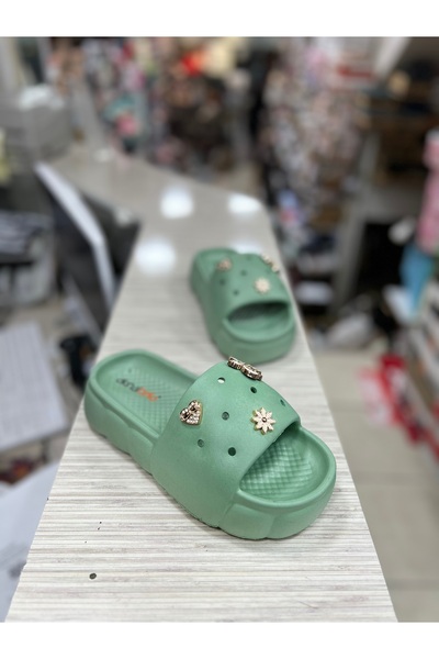 Akınal Bella Papuci de damă confortabili cu talpă înaltă Stone