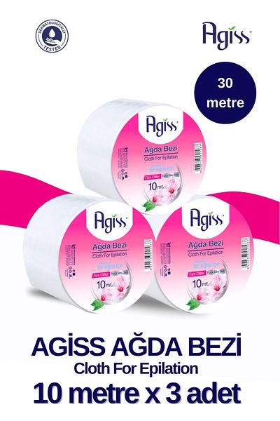 AGISS Waxing Cloth Roll 10 m x 3