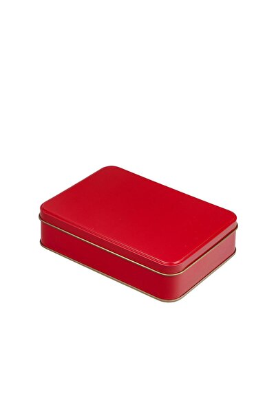 Genel Markalar Kırmızı Metal Kutu, 19x13,5x4,5 cm, şık ve kullanışlı saklama çözümü