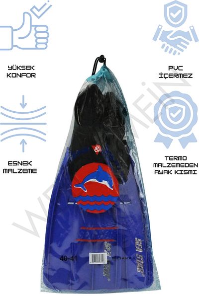 welcomein Sea Star Unisex Thermo Swimming Palette - Size 40-41, Comfortable Material