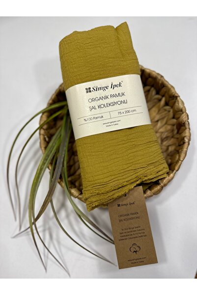 Simge İpek شال من القطن العضوي العادي