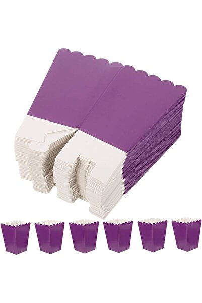TATLI GÜNLER MISIR CİPS KUTUSU DÜZ MOR 8 Lİ