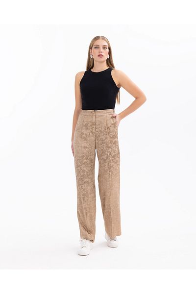 SEÇİL PLEATED JACQUARD PALACE PANT