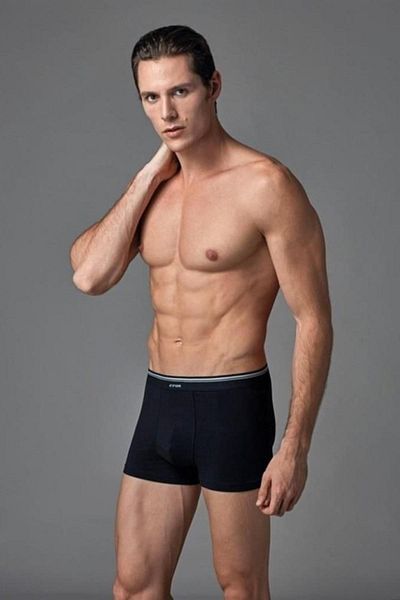Eros Pijama Eros Compact βαμβακερό σετ μπόξερ 3 τεμαχίων σε μονόχρωμο κουτί