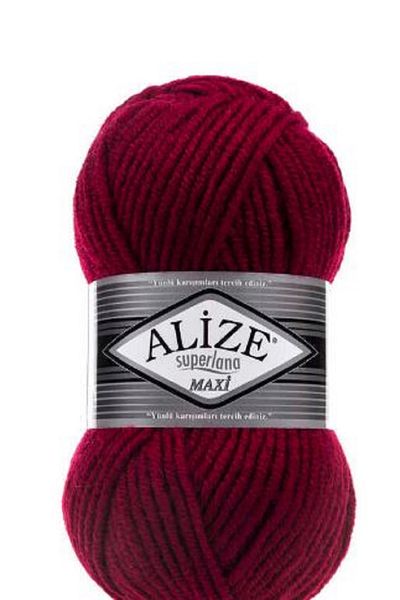 Alize Κολάρα Superlena Maxi Claret Red 5 τεμαχίων: 390