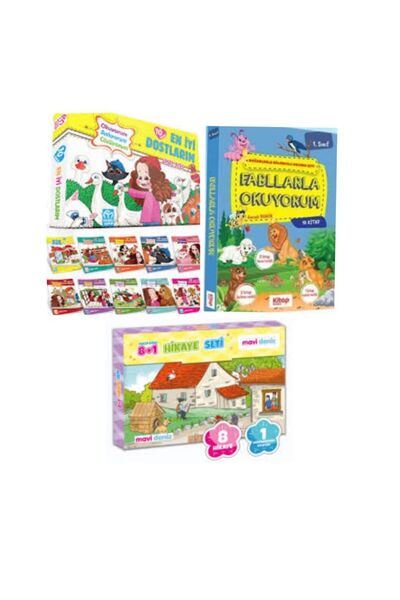 MODEL EĞİTİM YAYINCILIK 1.sınıf En Iyi Dostlarım +Fabllarla Okuyorum +Maviden...