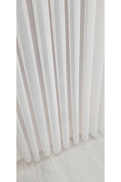 VANESSA PERDE New Season Neva Pattern Tulle Curtain for Living Room and Living Room 1/3 Pleated
