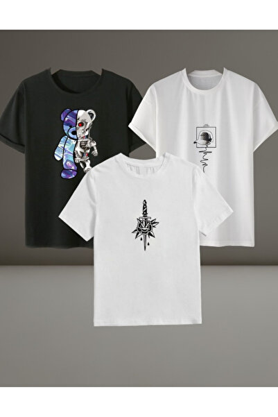 han elegant Σετ 3 αγοριών Ποιοτικό T-SHIRT