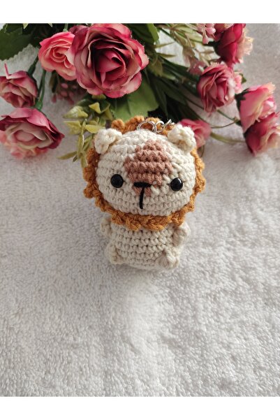 Engin TT Amigurumi Oyuncak Anahtarlık 1 Adet (Aslan-6 cm)
