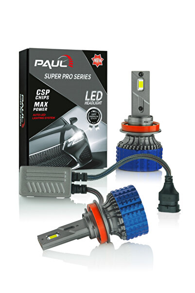 PAULLED Paul Süper Pro H11-h8-h9-h16 24.000 Lümen Güç Şimşek Etkili Odaklı Ufuk Çizgili Csp Led 1yıl Garanti