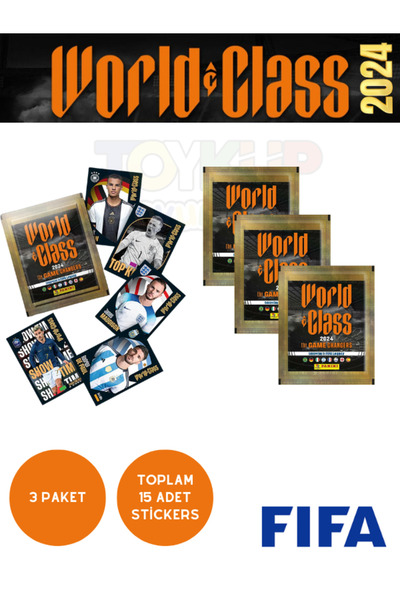 Panini FIFA World Class 2024 Çıkartma Stickers  3'lü Paketi