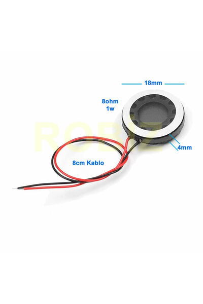 Genel Markalar Hoparlör 1W 8ohm 18mm Yuvarlak 8cm Kablolu Mini 1.8cm Speaker ...