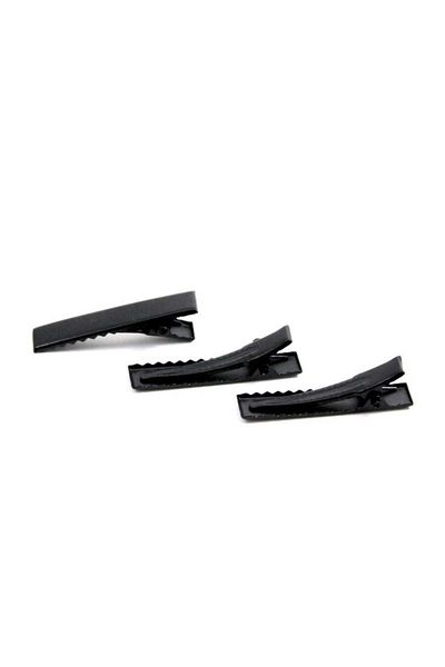 Getshopmini Μαύρη εποξειδική πόρπη - 3cm, 50 τεμάχια κλιπ πόρπης