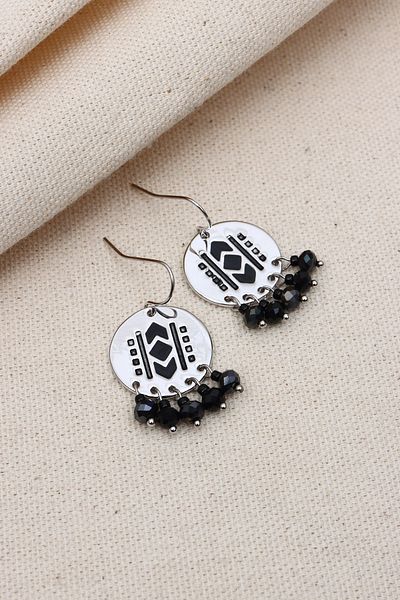 Süspüs Accessories VIP - Round Bead Dangle Non Tarnish Ethnic Earrings