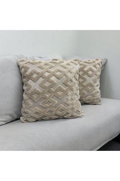 by ballı biocotton Σετ θήκης μαξιλαριού Biocotton 3D βελούδινο 2 45x45 Μέγεθος
