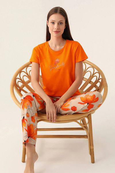 Pierre Cardin Noul sezon V96 - Set de pijamale pentru femei din bumbac cu maneca scurta