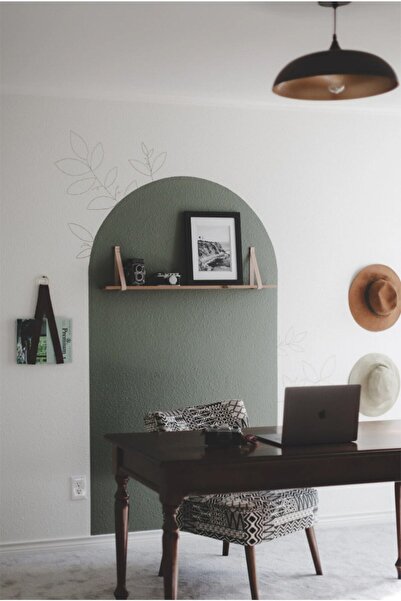 Bundera Siyah Deri Raf Askısı Tutucu Ve Tv Ünite Rafı Düzenleyici Kt- Ahşap Banyo Mutfak Rafları Için