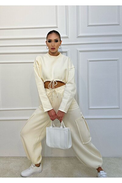 ossons Cargo Pocket Oversize Tracksuit Set