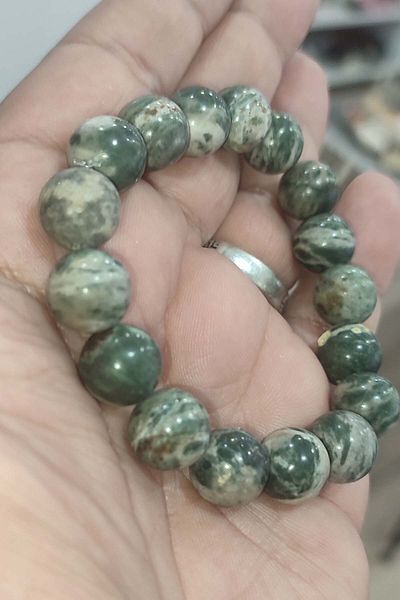 TAŞÇIZADE 12 mm Jasper Stone - Natural Bracelet