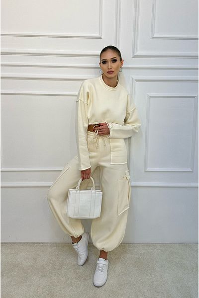 ossons Set de trening oversize cu buzunar cargo