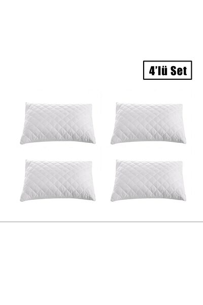 by ballı biocotton Pillow Protector Quilted Pillow Case Zippered Set of 4 50x70 Size