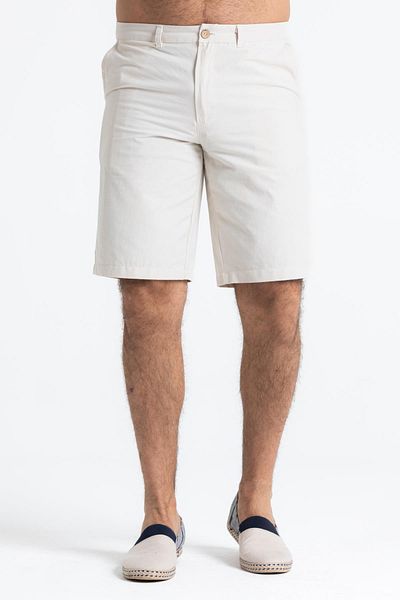 Eliş Şile Bezi Ανδρικό σορτς Ege Gabardin Cream Cream