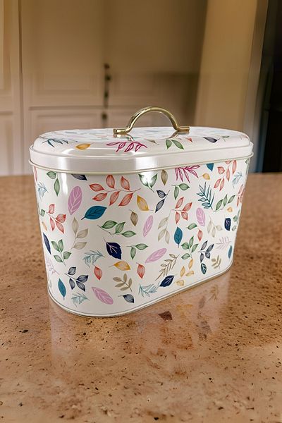EVLE Metal Bread Basket, Bread Bowl, Decorative Bread Box Ef002-42
