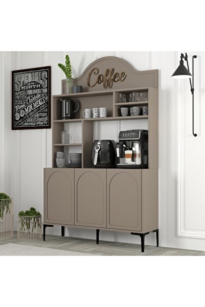 Variant Mobilya Lyon Kahve Köşesi Çok Amaçlı Dolap V201 - Atlas / Siyah