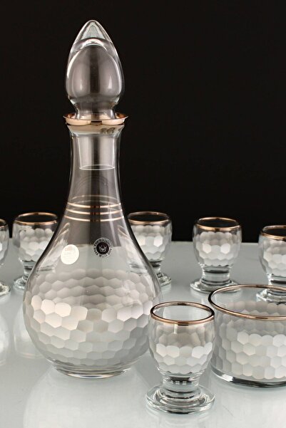 Bilenler Petek Desenli 8 Parça Zemzem ve Şerbet Takımı