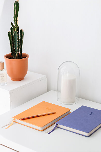 Matt Notebook A5 Defter Noktalı Lila