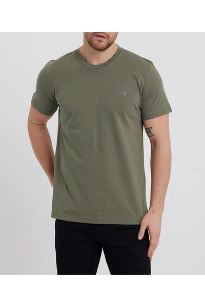 ADVANTE ΑΝΔΡΙΚΟ T-SHIRT GÜNCÜOĞLU 100% ΒΑΜΒΑΚΙ ZERO COLLAR REGULAR FIT