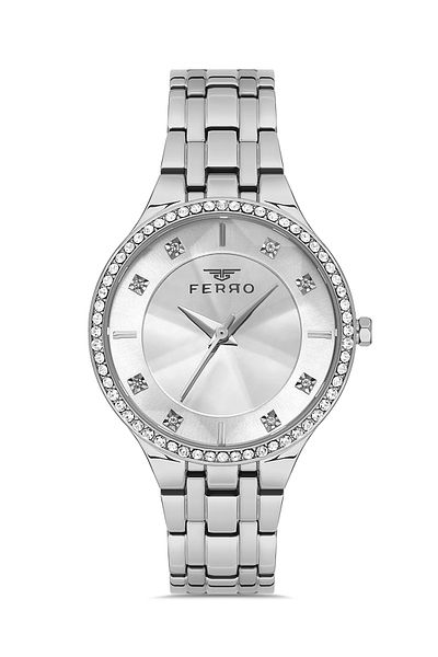 FERRO Silver Steel Cord Women's Wristwatch FL21467A-A