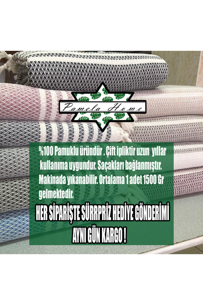 by ballı biocotton Husa de canapea Biocotton Noua Husa de canapea cu smocuri legata strat dublu 180x210cm 1500GR