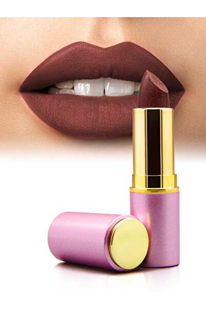 GL Beauty Natural Matte Lipstick / Dudak Besleyici Mat Ruj Portekiz Bordosu N...