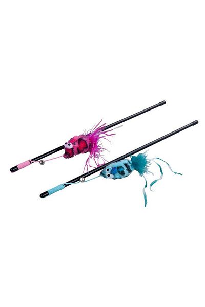 Polo Cat Fishing Rod with Plush Mouse 46 cm