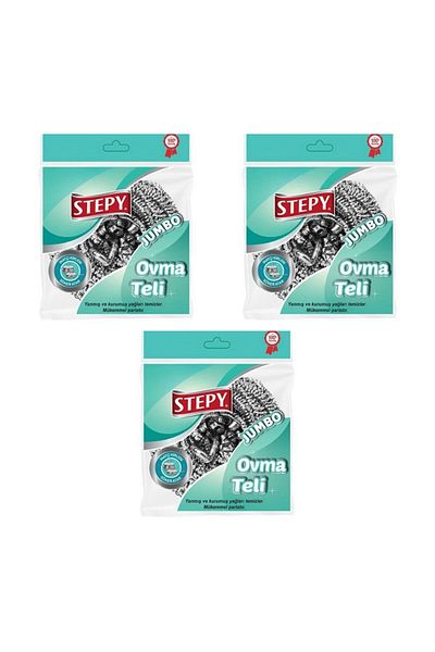 STEPY Jumbo Scouring Wire Large x 3 Pieces
