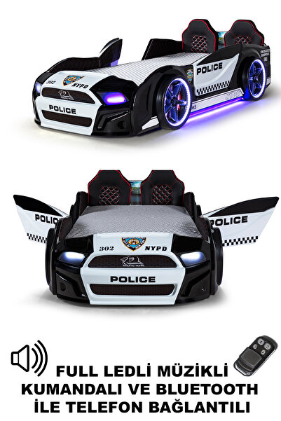 Ferramini Polis Arabalı Yatak Kapıları Açılan Mustang Full Ledli Kumandalı ve...