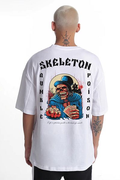 MYADA Skeleton printed Skeleton printed T-shirt