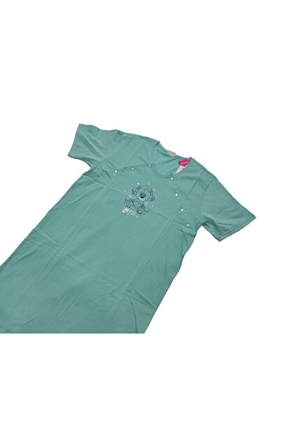 VİENETTA Hamile-Lohusa Özel Emzirme Düğmeli Gecelik