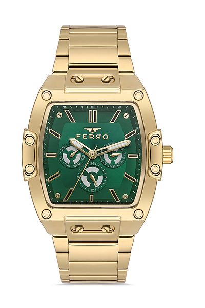 FERRO Yellow Steel Cord Men's Wrist Watch FM11437A-B6