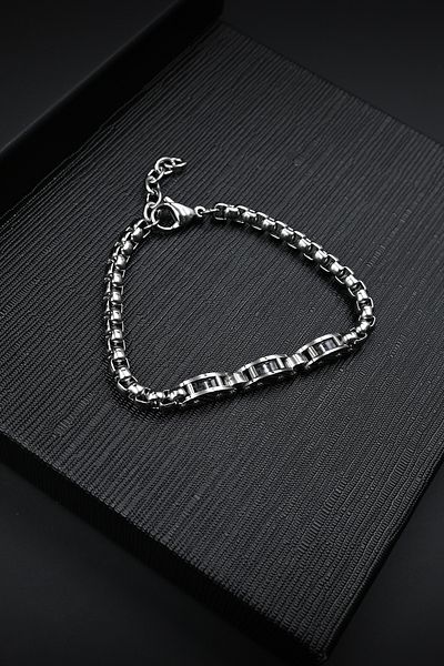 FERRO Silver Steel Men's Bracelet FRJ10009A-A